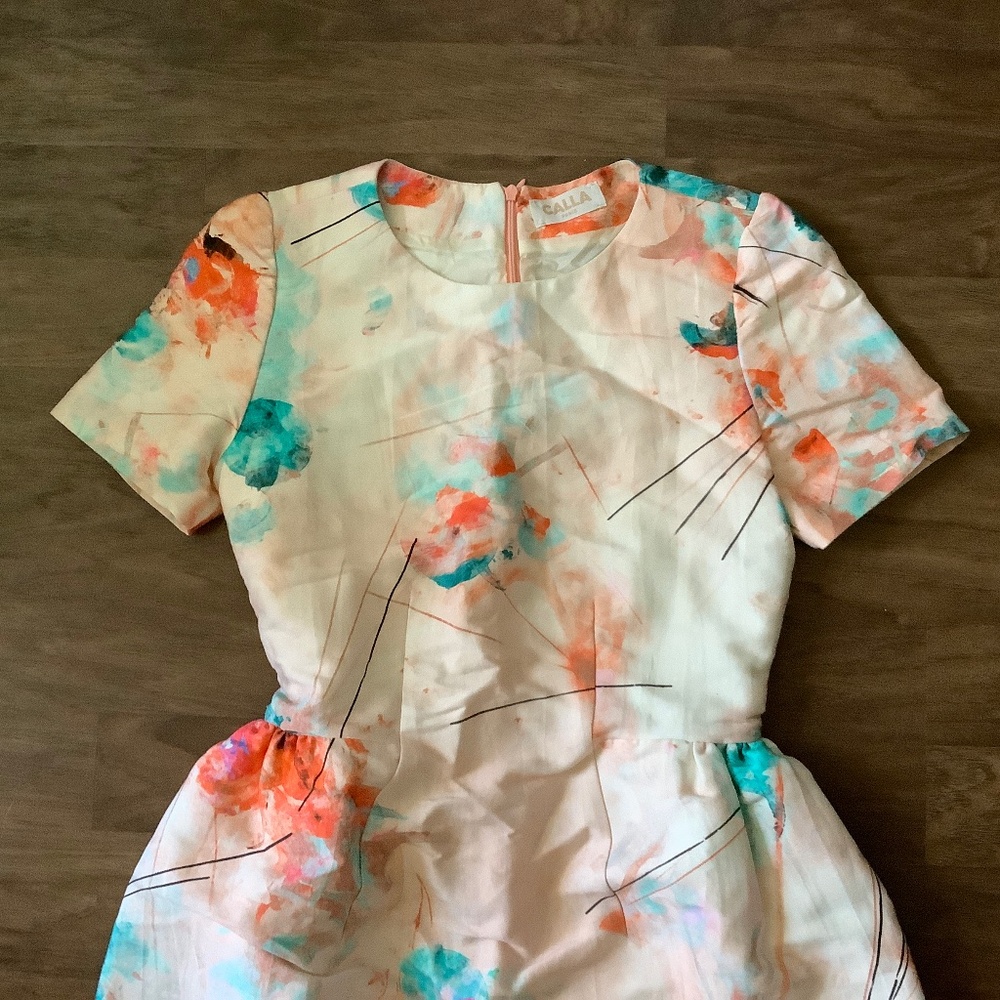 NWOT Silk and cotton dress from France